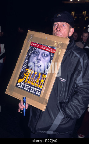 Protest demonstration after the murder of Film director Theo Van Gogh
