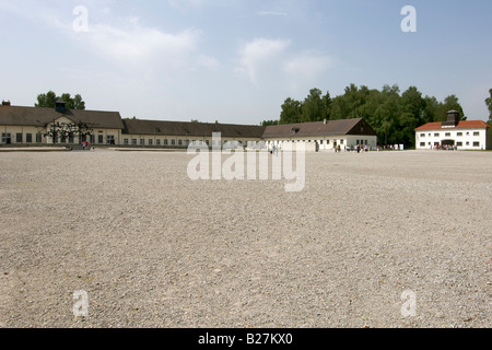 Dachau concentration camp on the outskirts of Munich in Germany. Stock Photo