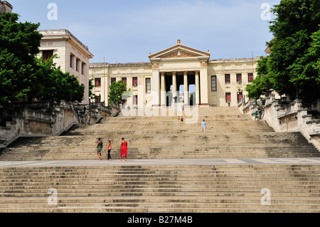 University of Havana Cuba Universidad de la Habana Vedado Stock Photo