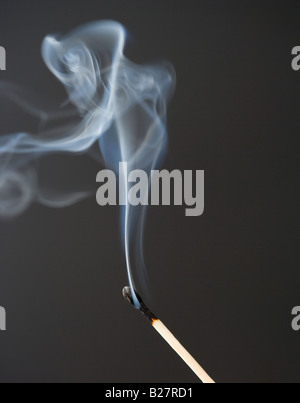Close up of extinguished match Stock Photo