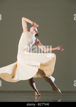 Female ballet dancer dancing Stock Photo
