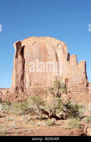 View of Spearhead Mesa in Monument Valley in Utah USA Stock Photo