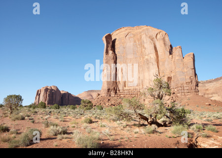 View of Spearhead Mesa in Monument Valley in Utah USA Stock Photo