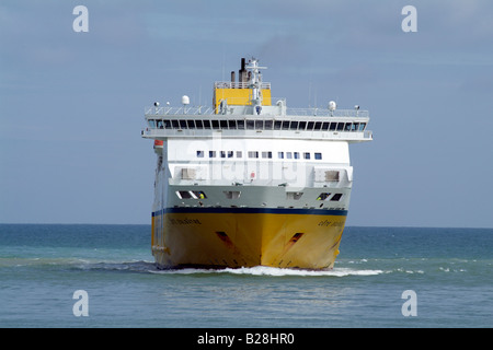 The Cote D albatre ferry enters the harbour at Dieppe France Europe The ship is enroute from Newhaven Stock Photo