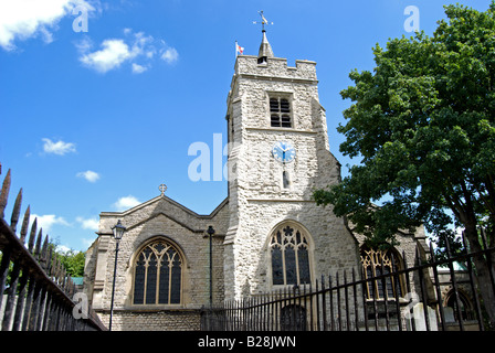 church of st nicholas, chiswick, west london, england, viewed from the west. Stock Photo