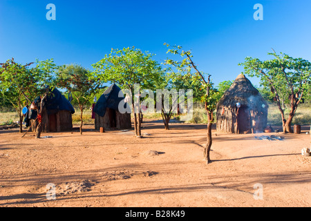 Traditional huts of himba people Stock Photo - Alamy