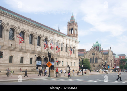 The Boston Public Library on Dartmouth Street Stock Photo