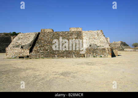 Building J The Observatory, Monte Alban, Oaxaca, Mexico Stock Photo