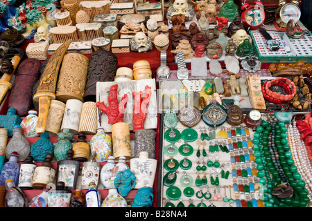 Market souvenir stall in Moslem district of Xian China Stock Photo