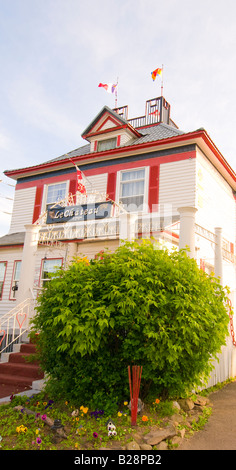 Canada New Brunswick Restaurant Le Chateau a Pape in downtown Moncton Stock Photo