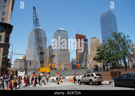 Ground Zero construction site, New York City, USA Stock Photo - Alamy