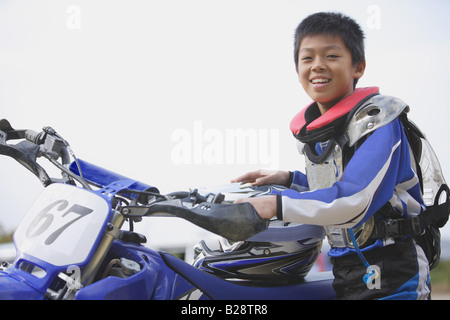 Young Motocrosser Stock Photo