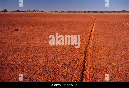 Outback road, Queensland, Australia Stock Photo