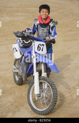 Young Motocrosser Stock Photo