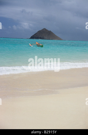 Lanikai beaches Oahu Island Hawaii USA Stock Photo