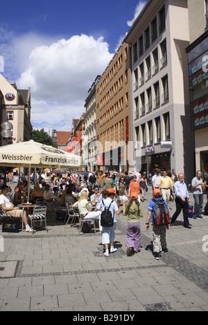 Kaufingerstrasse at down town Munich, Bavaria, Germany.Photo by Willy Matheisl Stock Photo