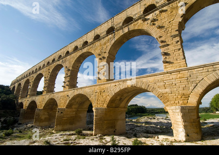 Pont du Gard Nimes Provence South of France Stock Photo