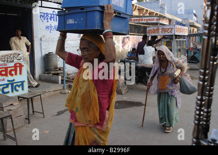 Street scene in Jodhpur, Rajastan, India. Stock Photo