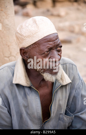 High Ogle Amimist Village Elders Meeting Place Dogan Country Bandiagara Escarpment Mali Stock Photo