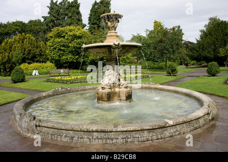 Regency water fountain in public gardens Sandford Cheltenham UK Stock Photo