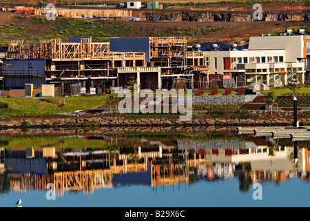 Building Industry / Domestic Homes.A new Residential Development Site. Stock Photo
