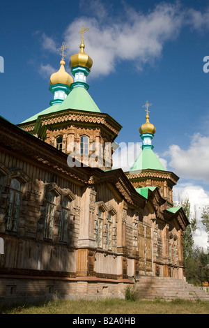 Silk Route Kyrgyzstan Karakol Russian Orthodox Church Stock Photo