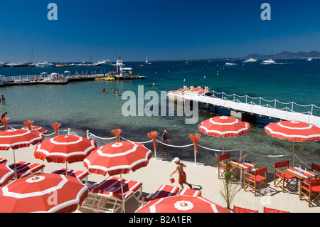 French Riviera Juan les Pins beach Stock Photo
