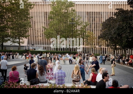 Damrosch Park Lincoln Center New York City Stock Photo