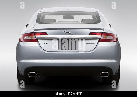 2009 Jaguar XF Supercharged in Silver - Low/Wide Rear Stock Photo