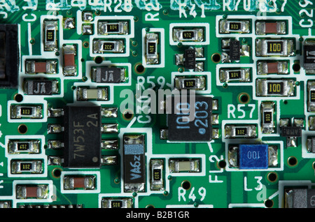 Surface mounted components Stock Photo