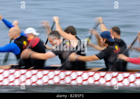 Dragonboat competition Stock Photo