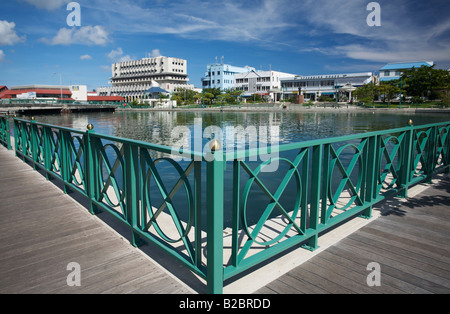 Bridgetown newest waterfront, Capital city of Barbados Stock Photo