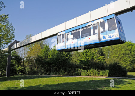 Suspension railway, elevated railway, university, Dortmund, North Rhine-Westphalia, Germany, Europe Stock Photo
