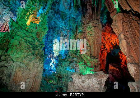 Ludiyan, Reed Flute Cave, Guilin, Guangxi, China, Asia Stock Photo