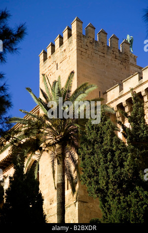 Almudaina Palace, Palma de Mallorca Spain, Balearic Islands, Europe Stock Photo