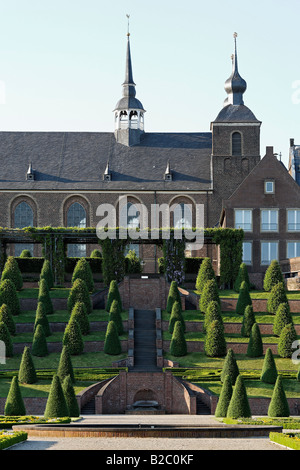 Terrace Garden, Kamp Abbey, reconstructed baroque garden, Kamp-Lintfort, Lower Rhineland, North Rhine Westphalia Stock Photo