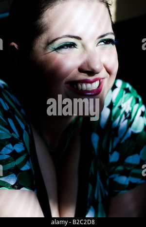 portrait of a laughing young woman Stock Photo