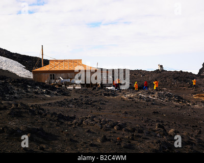 Shackleton's Hut at Cape Royds, Ross Island, Antarctica Stock Photo