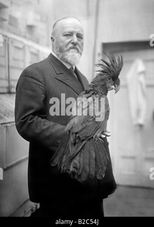 The Berlin Zoo Director, Ludwig Heck Mai, historical photo, 1928 shortly before his 40th service anniversary on 1 June, Berlin, Stock Photo