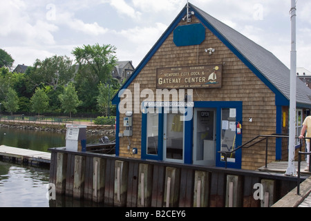 US Customs Office at the City Dock in Newport Vermont, on the Canadian Border in the Northeast Kingdom of Vermont Stock Photo