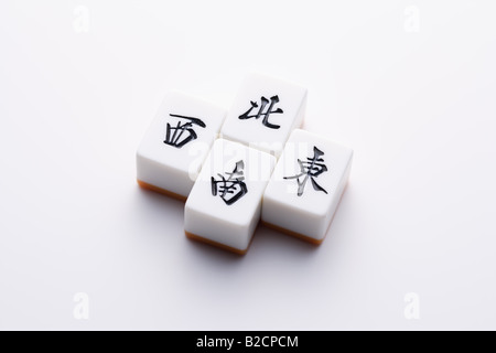 Mahjong tiles Stock Photo