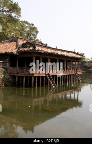 The banquet pavilion at Tomb of Tu Duc at Hue, Vietnam. Stock Photo