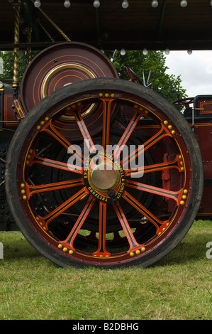 The rear wheel of a steam traction engine Stock Photo - Alamy