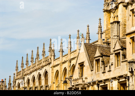 Architectural detail on All Souls College, Oxford, England Stock Photo