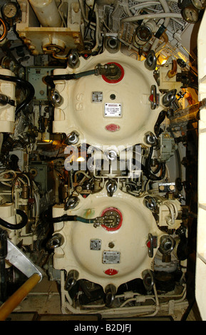Engine room of a submarine boat, storage room, Maritime and Naval ...