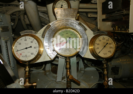 Engine room of a submarine boat, storage room, Maritime and Naval ...
