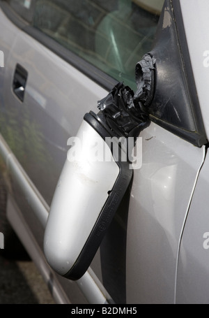 car damage, broken mirror Stock Photo - Alamy