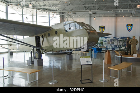 Texas Lubbock Silent Wings Museum dedicated to World War II glider operations CG 4A glider Stock Photo