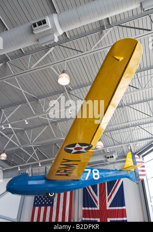 Texas Lubbock Silent Wings Museum dedicated to World War II glider operations training glider Stock Photo