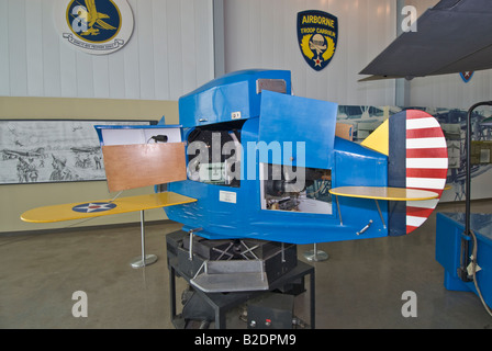 Texas Lubbock Silent Wings Museum dedicated to World War II glider operations Link instrument flying procedures trainer Stock Photo